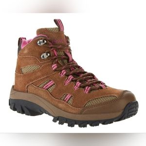 NWT BEARPAW Womens Ridgewood Mid Hiker Boots Cocoa Pink Size 8